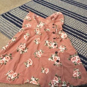 Flower pink dress